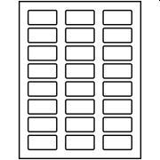 Template for Avery Presta® 61537 Rectangle Hard Hat Stickers 1