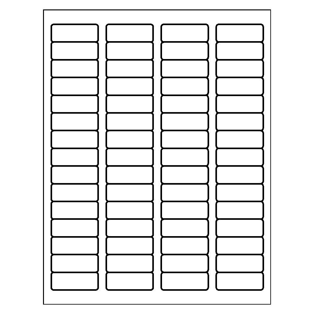 Template for Avery 6430 Return Address Labels 2/3