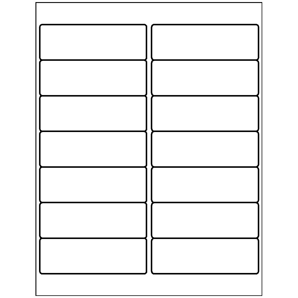 Template for Avery 6445 Address Labels 1-1/3