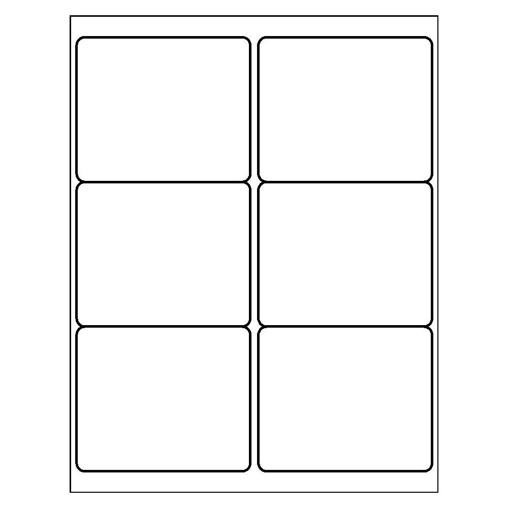 Template for Avery 6475 Neon Labels 3-1/3" x 4" | Avery.com