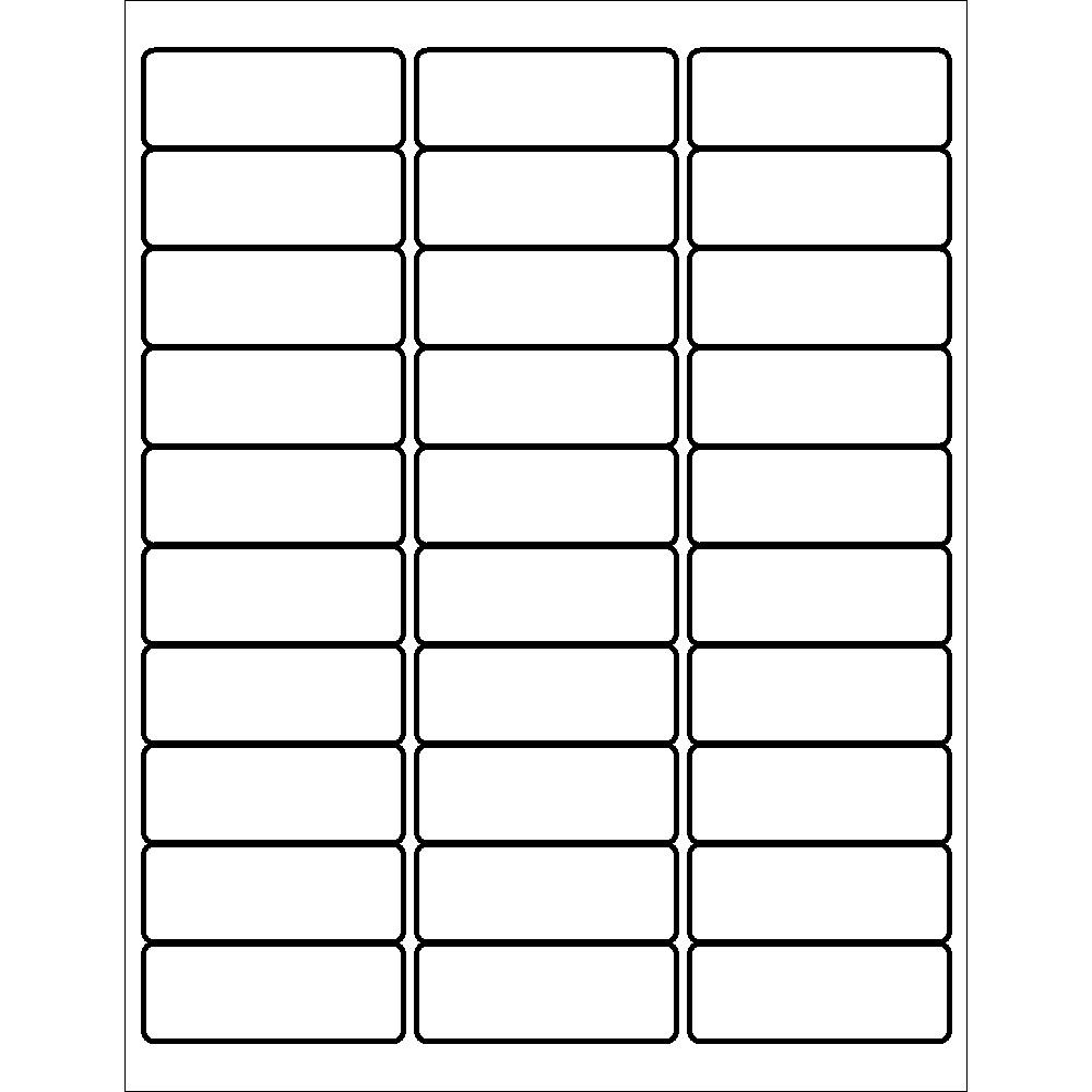 Template for avery 6525 address labels 1 x 2 5 8 avery