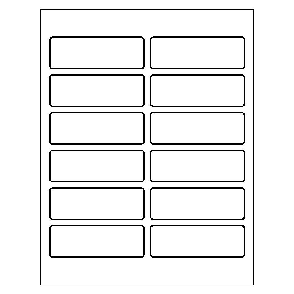 Template for Avery 6879 Print-to-the-Edge Shipping Labels 1-1/4