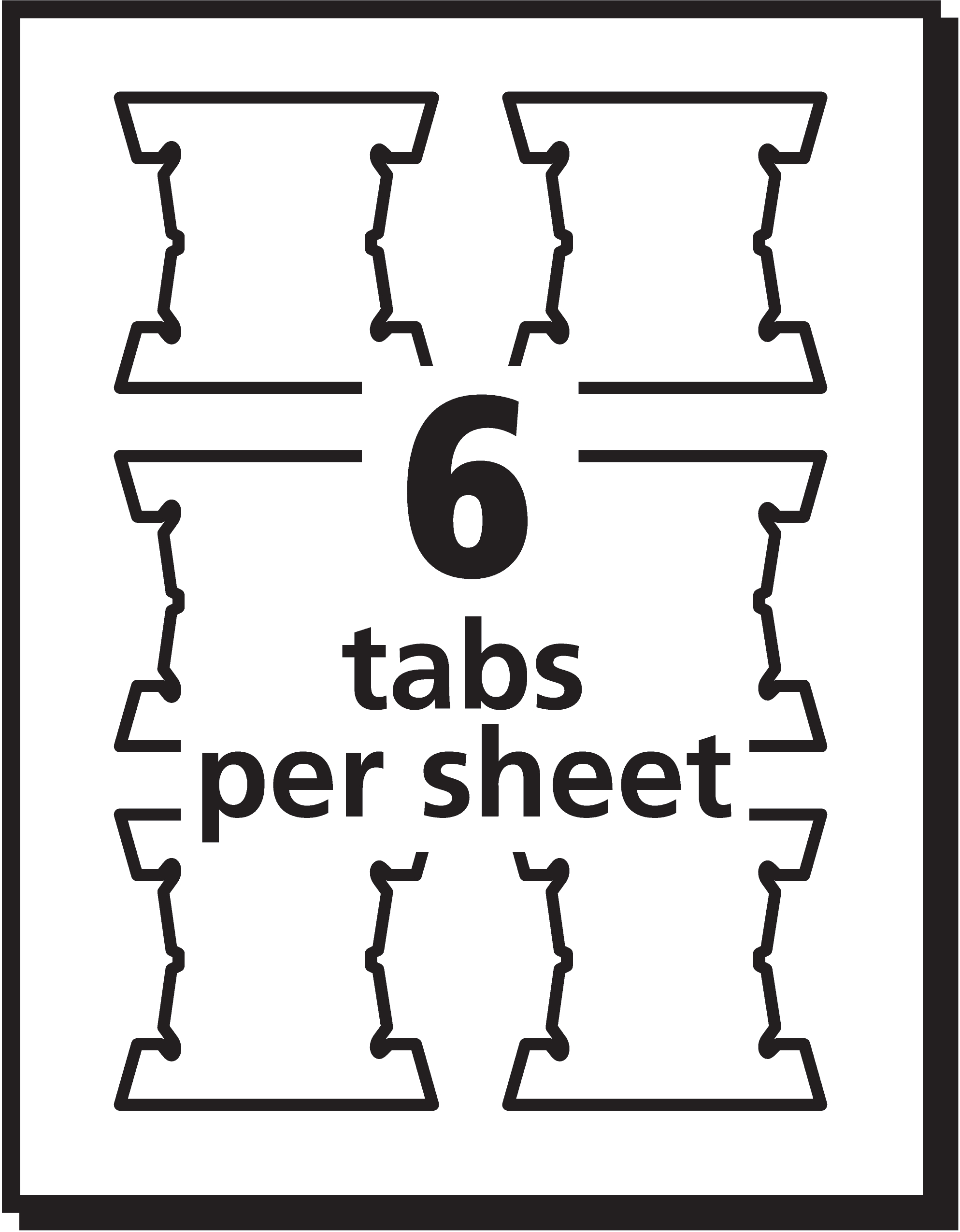 Image 3 for Hanging File Tab Template