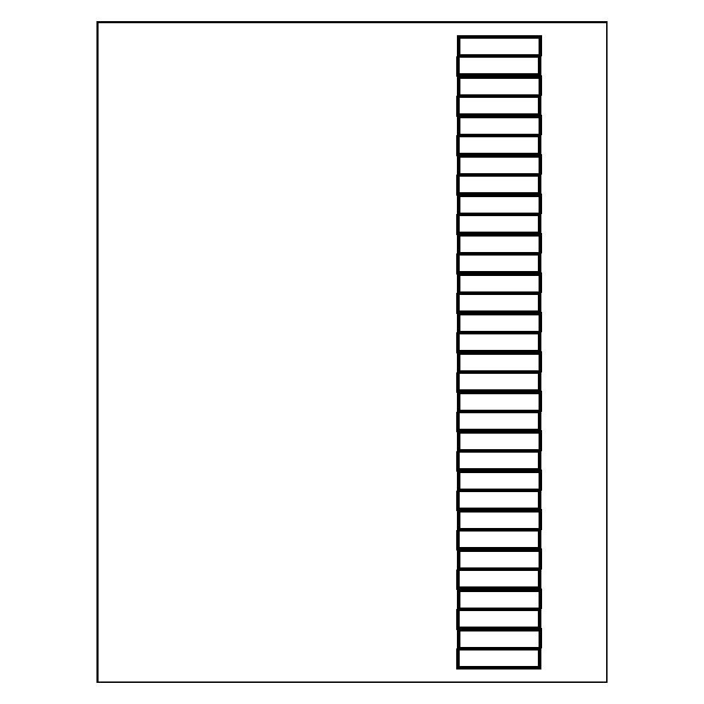 Template for Avery 74161 Inserts for Tabbed Sheet Protectors, 8-Tab ...