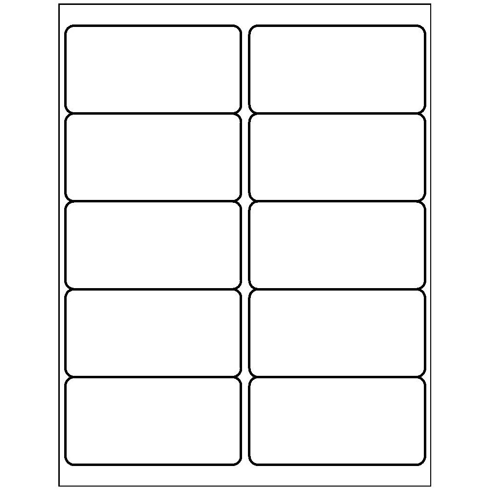 Template for Avery 8463 Shipping Labels 2