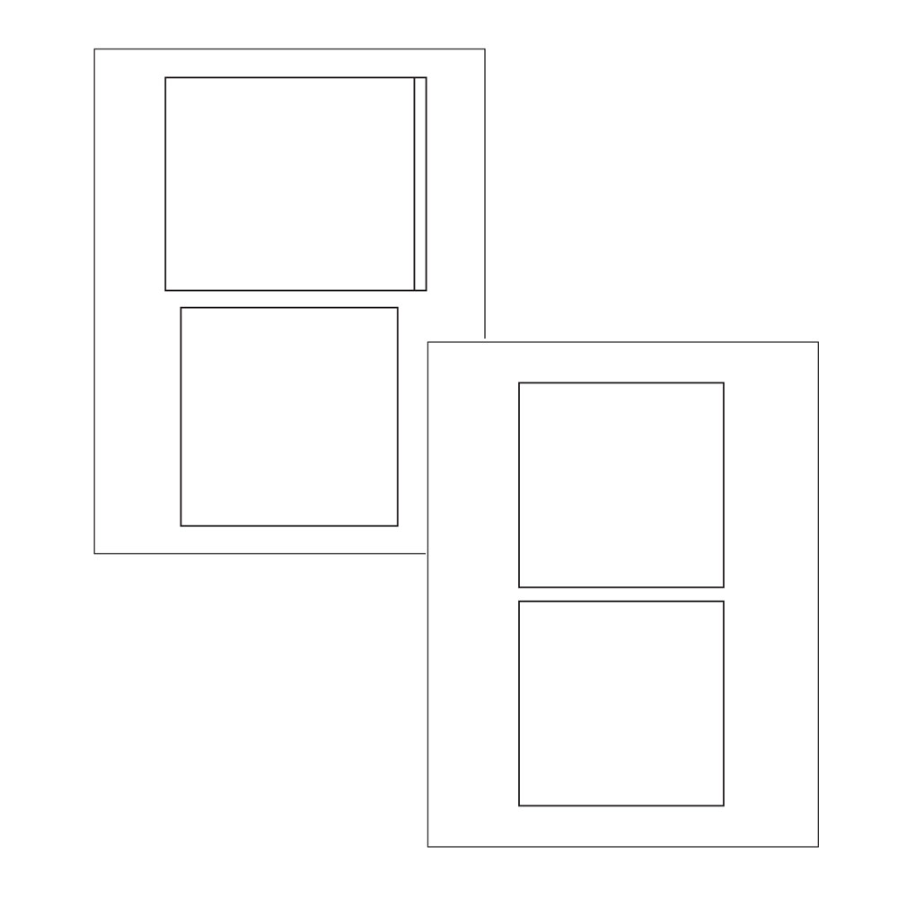Template for Avery 8693 Jewel Case Insert 81/2" x 11"