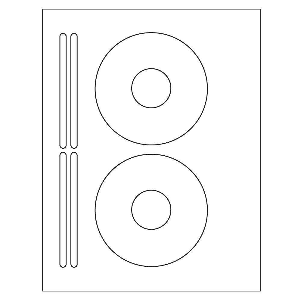 Template for Avery 8965 CD/DVD Labeling System Slim Line Jewel Case ...