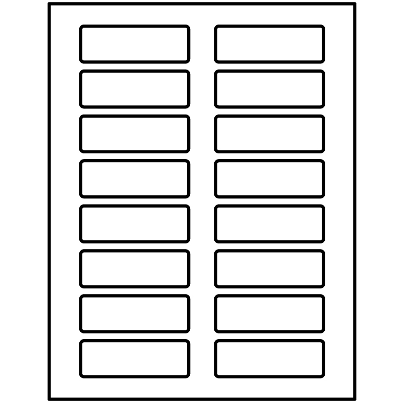 Template for Avery Presta® 97181 Rectangle Labels 1