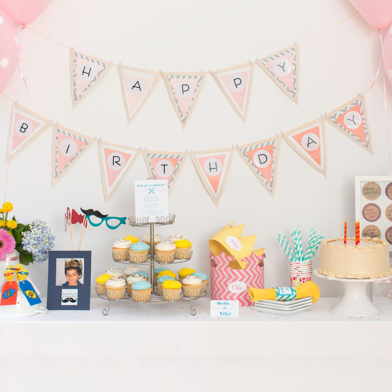 Custom Birthday Stickers- Happy Birthday Labels
